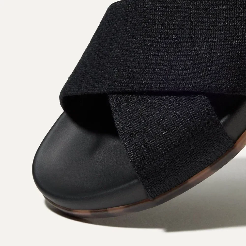 ✨Rothy’s The Weekend Black Sz 8 Slides✨